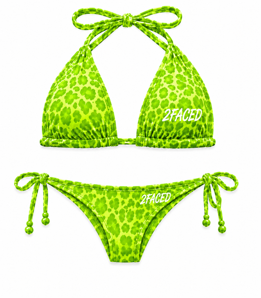 2FACED Split Energy Bikini – Lime Leopard