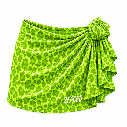 2FACED Side Heat Wrap Skirt – Lime